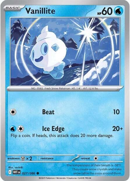 Vanillite 027/086 Normal SV: White Flare Vanillite 027/086 Normal SV: White Flare