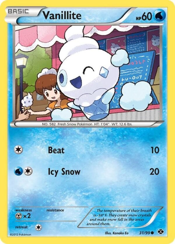 Vanillite 31/99 Reverse Holofoil Next Destinies