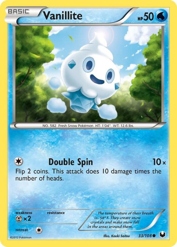 Vanillite 33/108 Normal Dark Explorers
