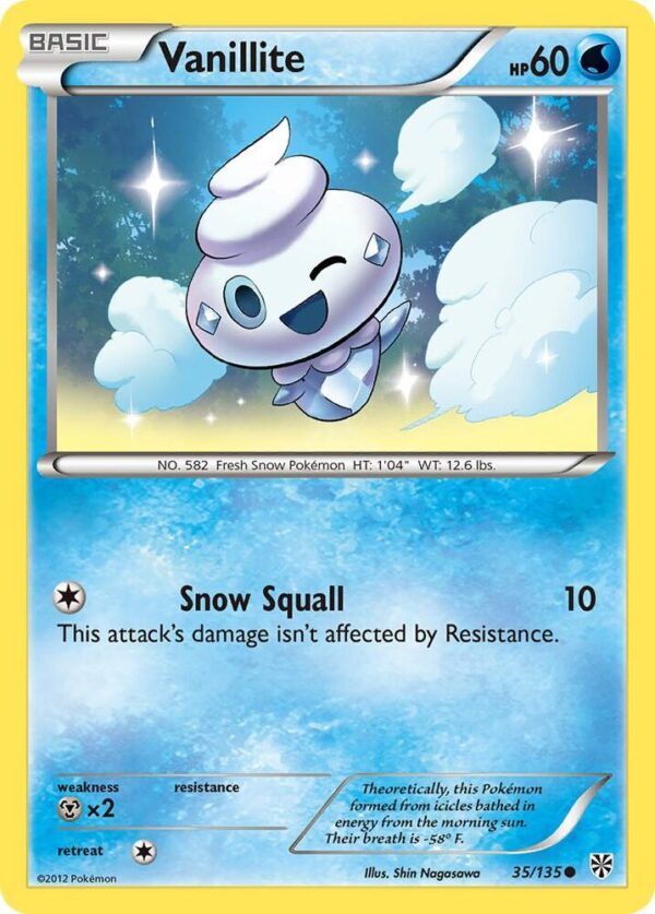 Vanillite 35/135 Reverse Holofoil Plasma Storm