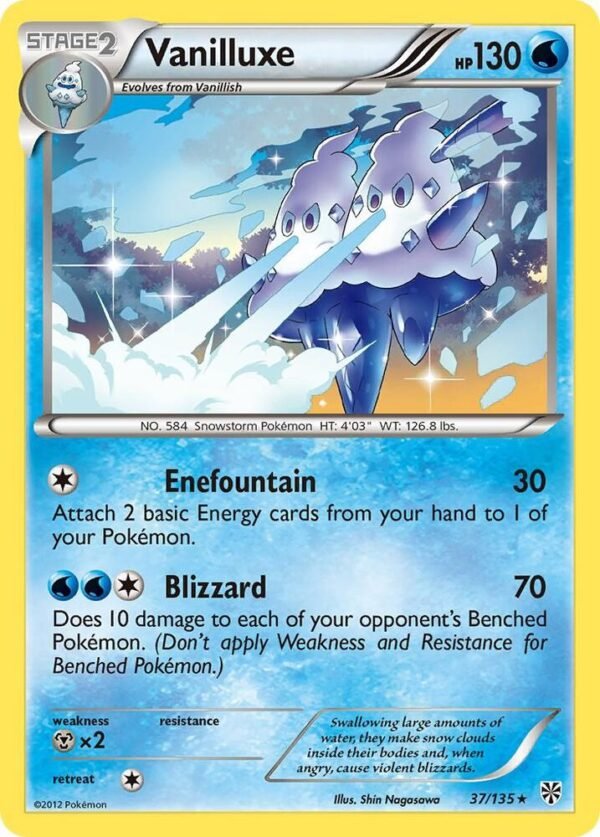 Vanilluxe 37/135 Reverse Holofoil Plasma Storm