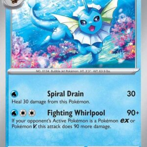 Vaporeon 022/131 Reverse Holofoil SV: Prismatic Evolutions Vaporeon 022/131 Reverse Holofoil SV: Prismatic Evolutions