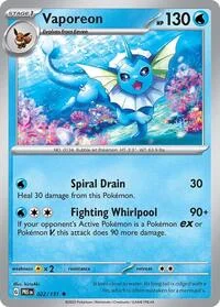 Vaporeon | 022/131 | Holofoil | SV: Prismatic Evolutions