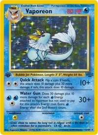 Vaporeon (12) | 12/64 | 1st Edition Holofoil | Jungle