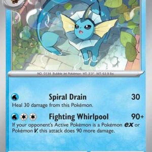 Vaporeon 168 (Cosmos Holo) Holofoil SV: Scarlet & Violet Promo Cards