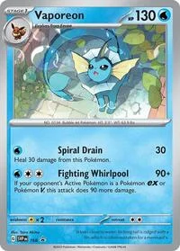 Vaporeon | 168 (Cosmos Holo) | Holofoil | SV: Scarlet & Violet Promo Cards Vaporeon | 168 (Cosmos Holo) | Holofoil | SV: Scarlet & Violet Promo Cards