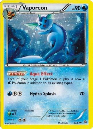 Vaporeon 22/98 (Cosmos Holo) 022/098 Holofoil Miscellaneous Cards & Products Vaporeon 22/98 (Cosmos Holo) 022/098 Holofoil Miscellaneous Cards & Products