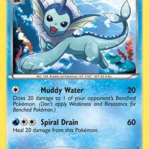 Vaporeon 25/108 Reverse Holofoil Dark Explorers