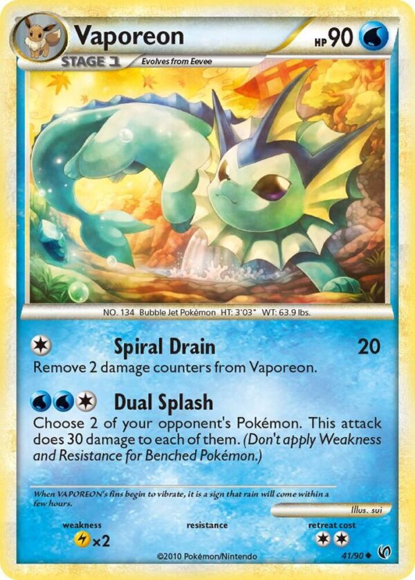 Vaporeon 41/90 Normal Undaunted Vaporeon 41/90 Normal Undaunted