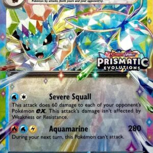 Vaporeon ex 023/131 (Prismatic Evolutions Stamp) Holofoil Miscellaneous Cards & Products Vaporeon ex 023/131 (Prismatic Evolutions Stamp) Holofoil Miscellaneous Cards & Products