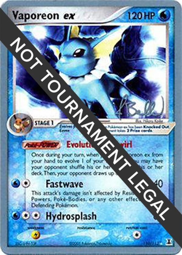 Vaporeon ex 2006 (Jimmy Ballard) 110/113 Normal World Championship Decks