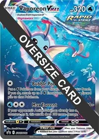 Vaporeon VMAX | SWSH182 | Holofoil | Jumbo Cards