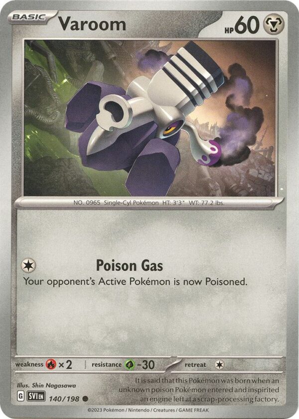Varoom 140/198 Normal SV01: Scarlet & Violet Base Set Varoom 140/198 Normal SV01: Scarlet & Violet Base Set