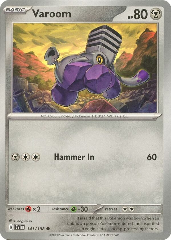 Varoom 141/198 Normal SV01: Scarlet & Violet Base Set