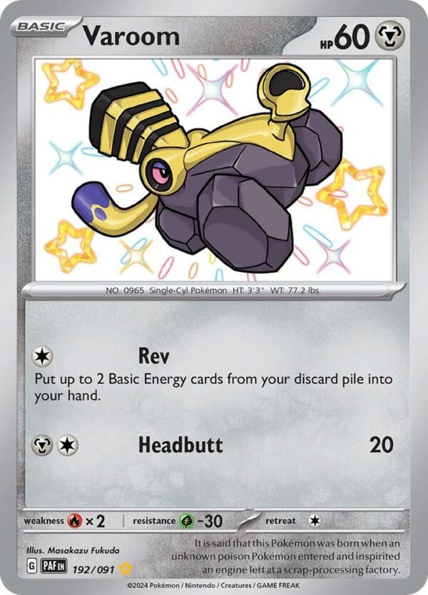 Varoom 192/091 Holofoil SV: Paldean Fates
