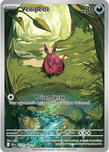 Venipede 132/086 Holofoil SV: Black Bolt