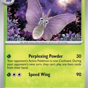Venomoth 049/165 Reverse Holofoil SV: Scarlet & Violet 151