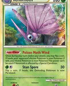 Venomoth 11/102 (HGSS Triumphant) 011/102 Normal Deck Exclusives