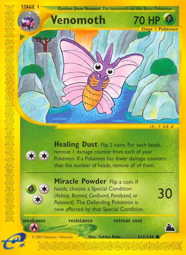 Venomoth 111/144 Reverse Holofoil Skyridge