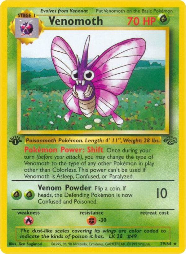 Venomoth (29) 29/64 Unlimited Jungle