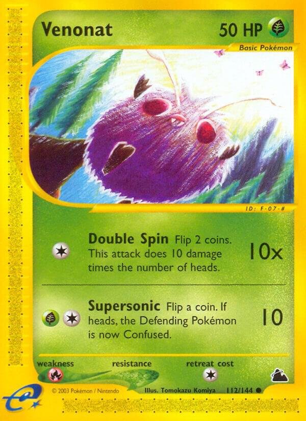 Venonat 112/144 Reverse Holofoil Skyridge Venonat 112/144 Reverse Holofoil Skyridge