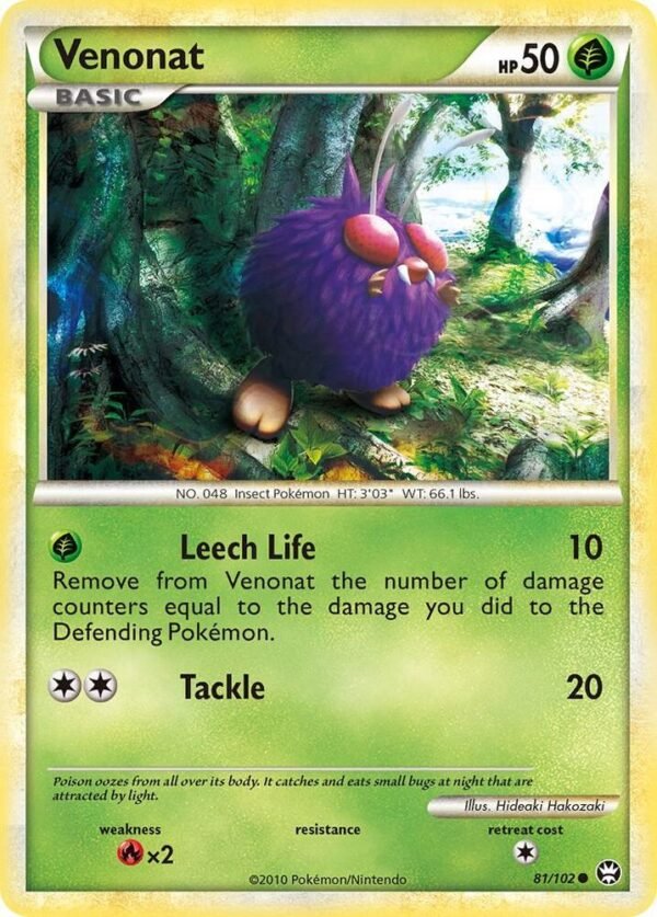 Venonat 81/102 Reverse Holofoil Triumphant