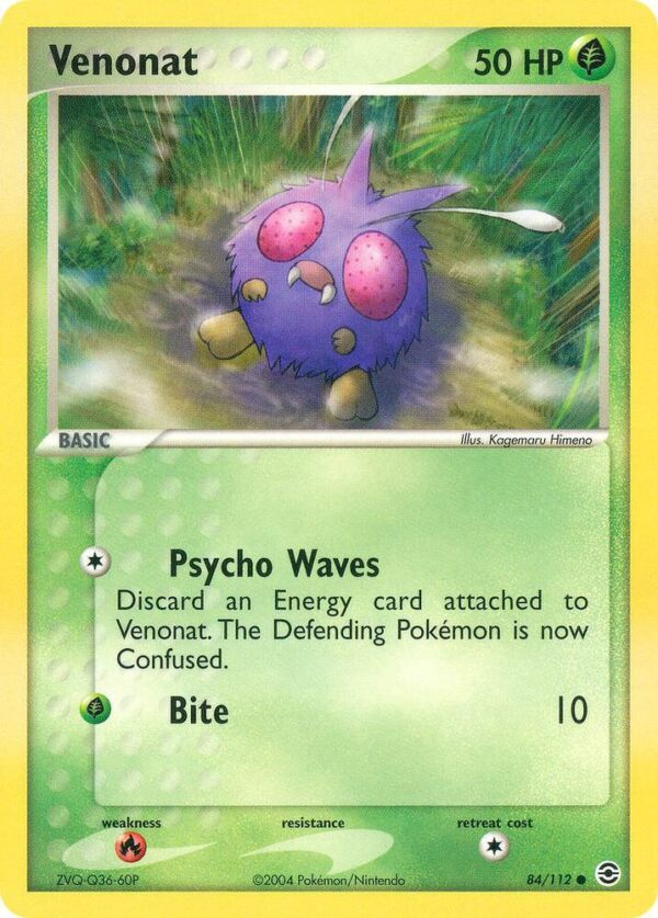 Venonat 84/112 Normal FireRed & LeafGreen Venonat 84/112 Normal FireRed & LeafGreen