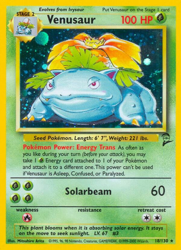 Venusaur 018/130 Holofoil Base Set 2