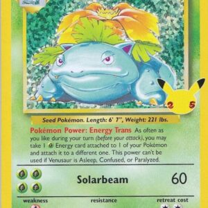 Venusaur 15/102 Holofoil Celebrations: Classic Collection Venusaur 15/102 Holofoil Celebrations: Classic Collection