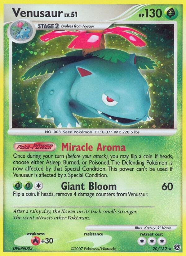 Venusaur 20/132 Holofoil Secret Wonders Venusaur 20/132 Holofoil Secret Wonders