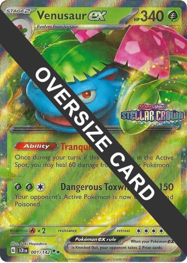 Venusaur ex 001/142 Holofoil Jumbo Cards