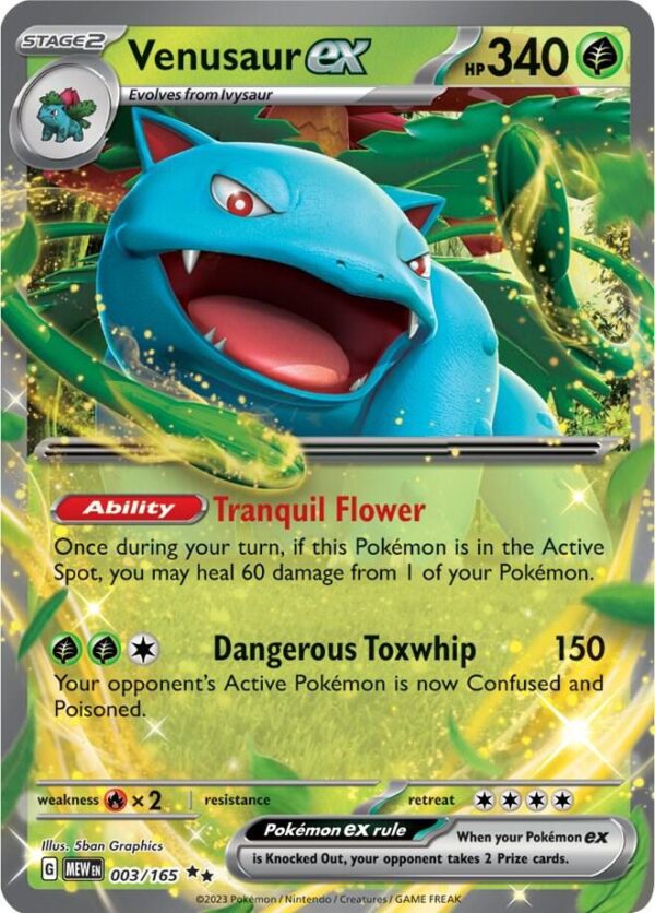 Venusaur ex 003/165 Holofoil SV: Scarlet & Violet 151