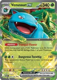 Venusaur ex | 003/165 | Holofoil | SV: Scarlet & Violet 151