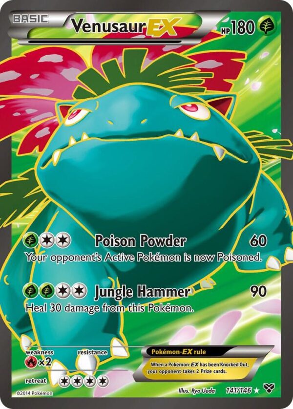 Venusaur EX (141 Full Art) 141/146 Holofoil XY Base Set Venusaur EX (141 Full Art) 141/146 Holofoil XY Base Set