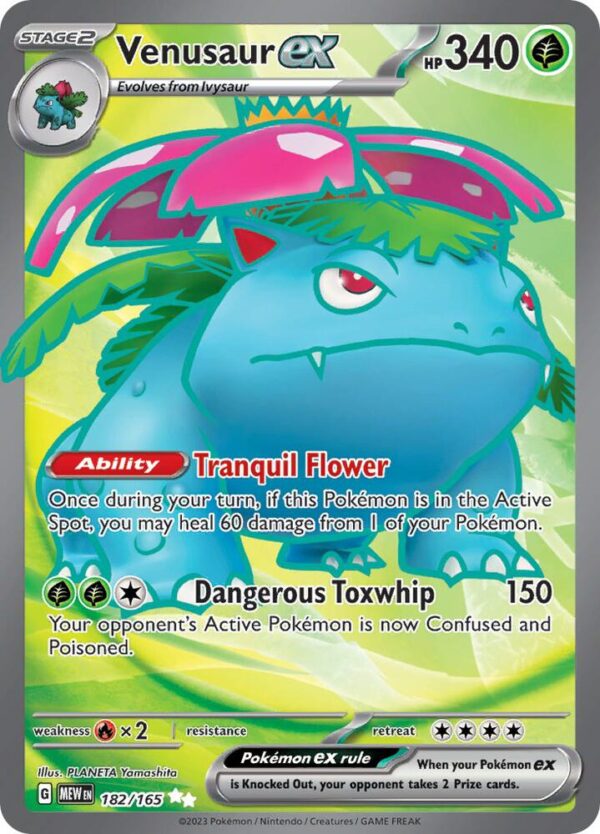 Venusaur ex 182/165 Holofoil SV: Scarlet & Violet 151