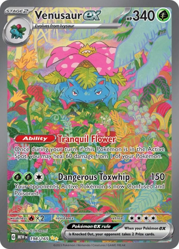 Venusaur ex 198/165 Holofoil SV: Scarlet & Violet 151