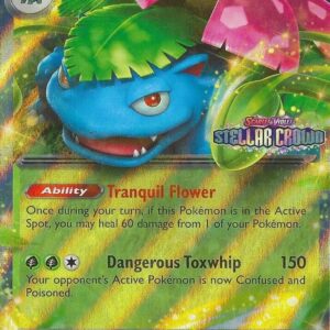 Venusaur ex (Stellar Crown Stamp) 001/142 Holofoil Miscellaneous Cards & Products