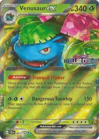 Venusaur ex (Stellar Crown Stamp) | 001/142 | Holofoil | Miscellaneous Cards & Products