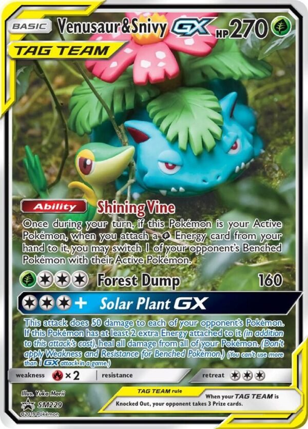 Venusaur & Snivy GX SM229 Holofoil SM Promos Venusaur & Snivy GX SM229 Holofoil SM Promos