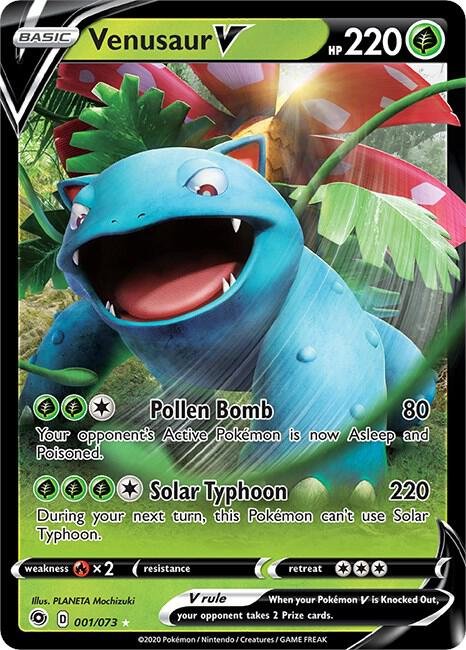 Venusaur V 01/73 Holofoil Champion’s Path