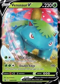 Venusaur V | SWSH100 | Holofoil | SWSH: Sword & Shield Promo Cards