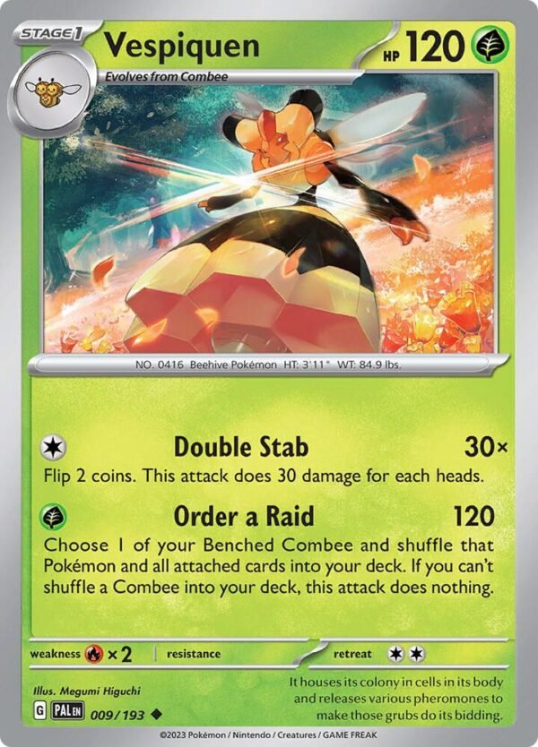 Vespiquen 009/193 Normal SV02: Paldea Evolved Vespiquen 009/193 Normal SV02: Paldea Evolved