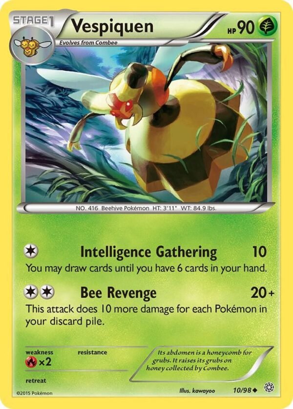 Vespiquen (10) 10/98 Normal XY – Ancient Origins Vespiquen (10) 10/98 Normal XY – Ancient Origins