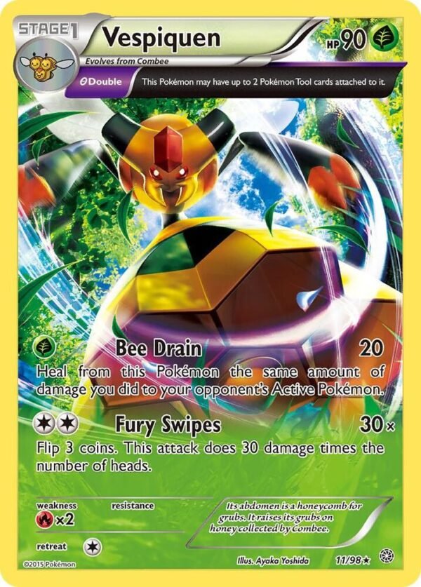 Vespiquen (11) 11/98 Normal XY – Ancient Origins Vespiquen (11) 11/98 Normal XY – Ancient Origins