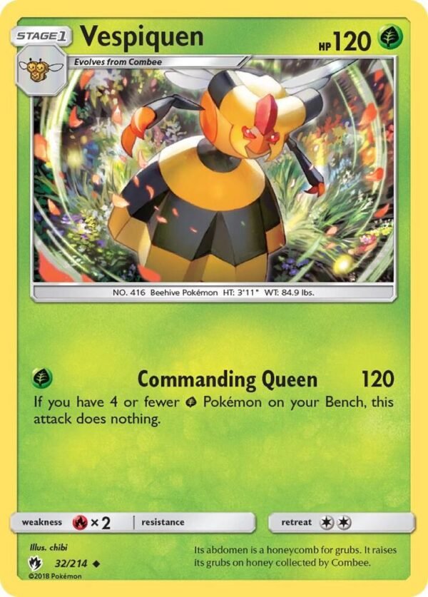 Vespiquen 32/214 Reverse Holofoil SM – Lost Thunder Vespiquen 32/214 Reverse Holofoil SM – Lost Thunder