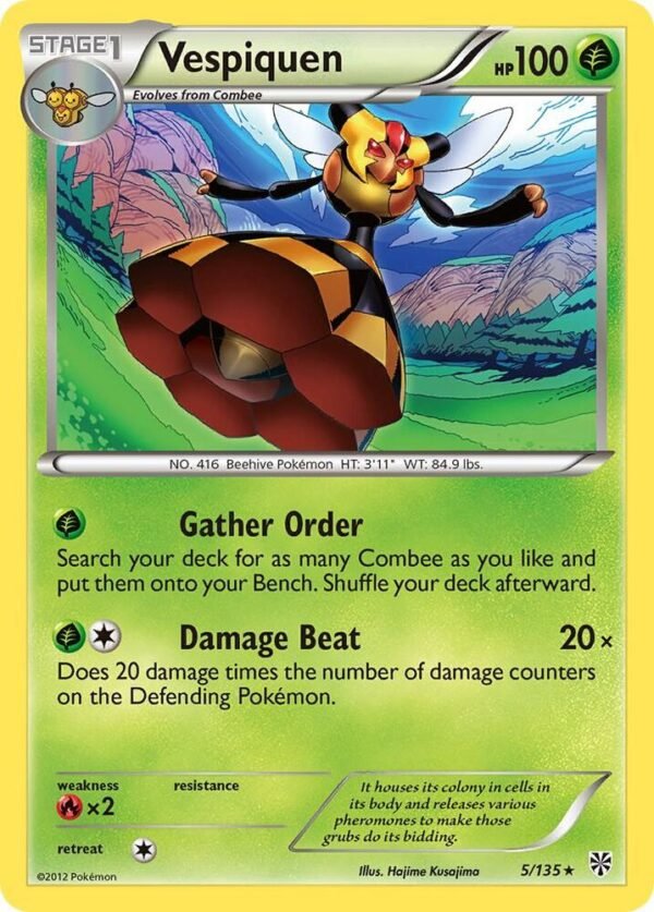 Vespiquen 5/135 Reverse Holofoil Plasma Storm
