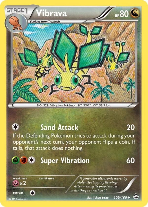 Vibrava 109/160 Reverse Holofoil XY – Primal Clash Vibrava 109/160 Reverse Holofoil XY – Primal Clash