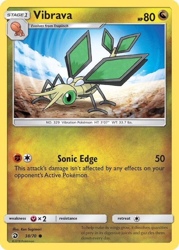 Vibrava 38/70 Reverse Holofoil Dragon Majesty