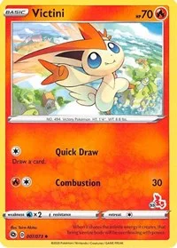 Victini | 007/073 (#53 Cinderace Stamped) | Normal | Battle Academy 2022