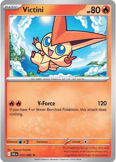 Victini 012/086 Reverse Holofoil SV: Black Bolt Victini 012/086 Reverse Holofoil SV: Black Bolt